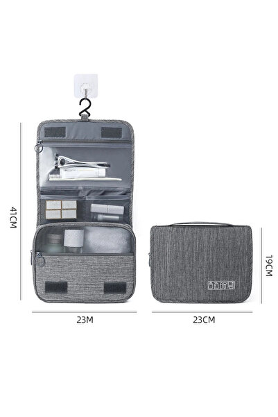 Choice Grey Oxford Fabric Men Business Portable Storage Bag Toiletries Organi...