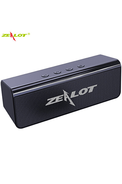 Choice مكبر صوت أسود محمول لاسلكي Zealot مع مضخم صوت، تقنية TWS، بطارية 1800 ...