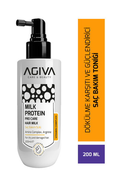 agıva Milk Protein Saç Bakım Sütü – Kuru ve Yıpranmış Saçlar İçin Onarıcı Bak...