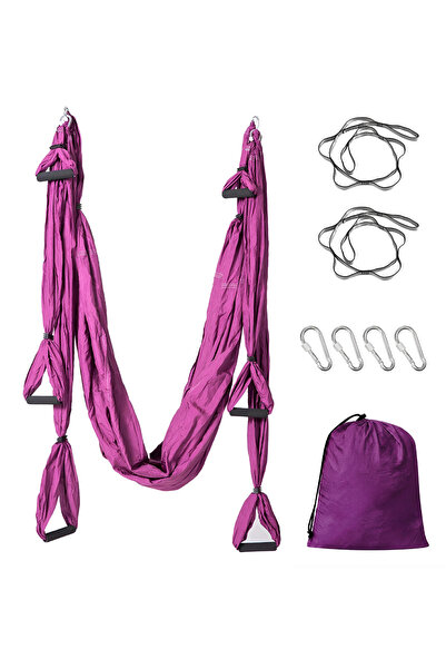 Yogatime AeroYoga Hammock with Handle (Excluding Mounting Apparatus Set) Purple