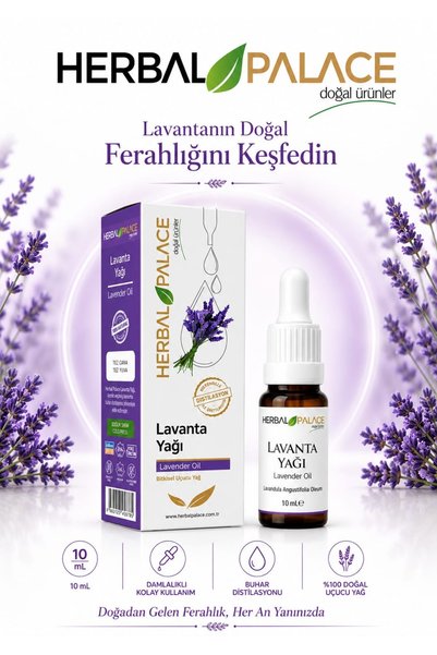 Herbal Palace Lavender Oil Essential 100% Pure and Natural (Lavender Oil) 10ml