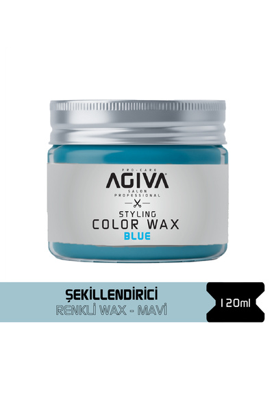 agıva Hairstyling Renkli Wax 120gr Mavi 04