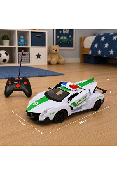 Salamandra Green Police Car With Remote Control, Lights And Battery, Kids®
