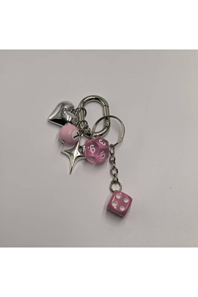 Choice style 5 Retro Dice Pendant Keychain, Decorative Single Keychain, Suita...