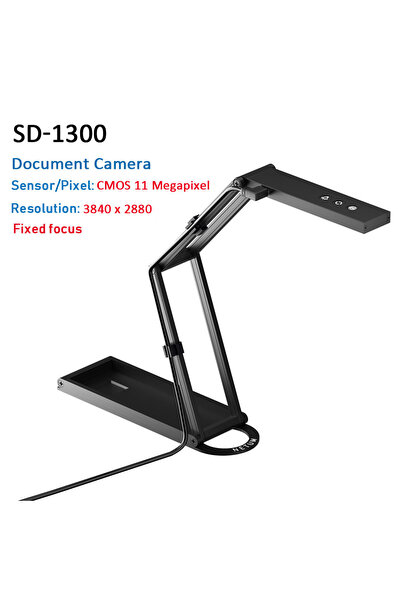 Choice كاميرا وثائق وويب كاميرا SD-1300 NETUM بدقة 4K مع ميكروفون، جهاز عرض م...