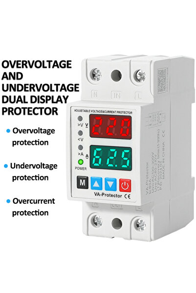 Choice 40A 40A/63A Din Rail 230V Adjustable Over Voltage and Under Voltage Pr...
