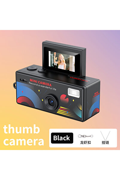 Choice5 NO TF Card Black Ourlife Thumb Keychain Camera 0.96inch Flip Screen R...