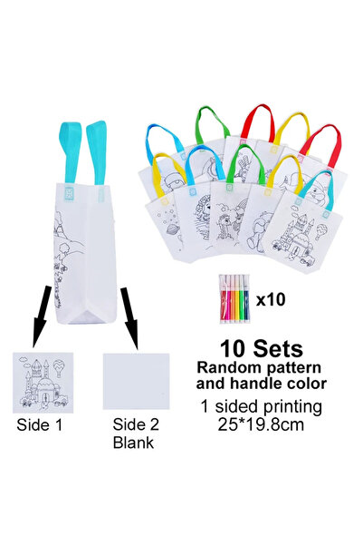 choice2 Other 10DMTYD 10CB DIY Graffiti Bags with Coloring Marker Painting No...