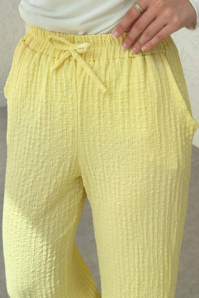 zenne Pantaloni cu buzunare Bürümcük 2392 - GALBEN