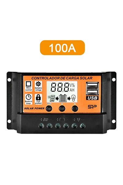 Choice 100A Solar Charge Controller 12V/24V PWM 10A- 100A with Adjustable LCD...