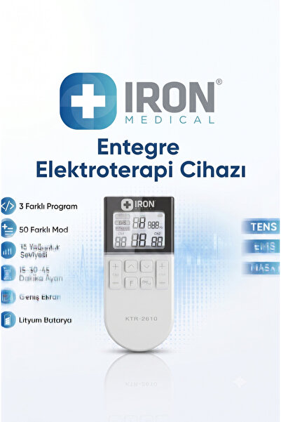 Medlight Iron KTR-2610 Fizik Tedavi Şarjlı TENS + EMS + MASAJ Cihazı + Taşıma...