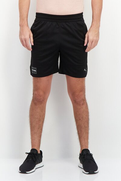 Puma شورت تدريب رياضي للرجال، أسود