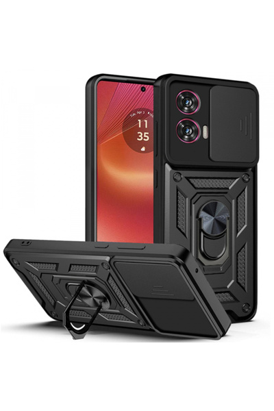 Motorola Husa pentru Edge 50 Fusion, Techsuit, CamShield, Neagra