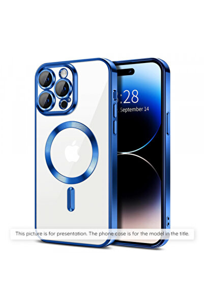 Apple Husa MagSafe pentru iPhone 17 Air, Techsuit, Luxury Crystal, Albastra