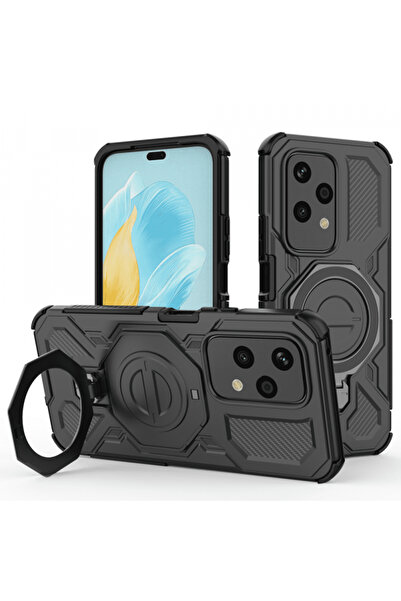 HONOR Husa pentru 200 Lite, Techsuit, Carbon Shield Pro, Neagra