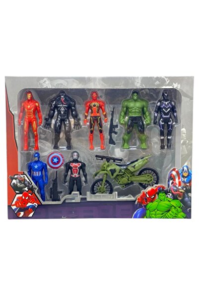Toybox مجموعة ألعاب شخصيات الأبطال الخارقين من أفنجرز، 8 شخصيات، ألعاب للأطفال