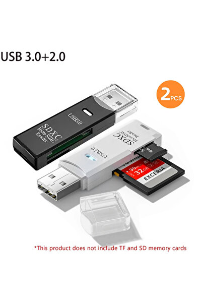 Choice Black3.0 White2.0 Multi Functional 2-in-1 Usb 3.0 Card Readermicro Sd ...