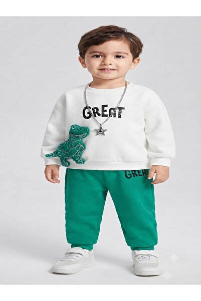 UMKEM بدلة رياضية للمدرسة الابتدائية للأولاد من DINOSAUR FASHION ومجموعة علوي...