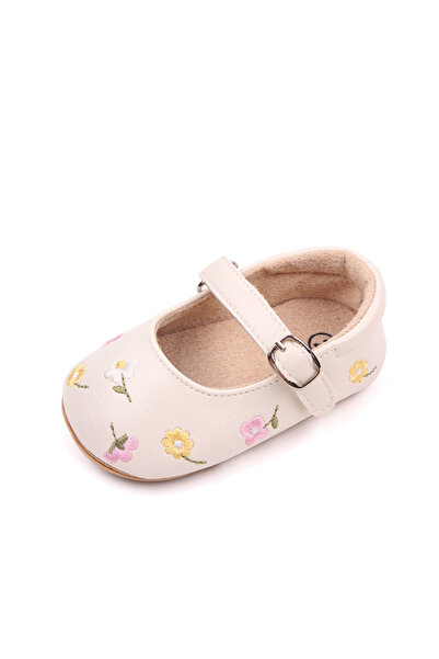Choice 0-6 Months Beige Baby Summer Sandal Mary Jane Style Cute Embroidery Fl...