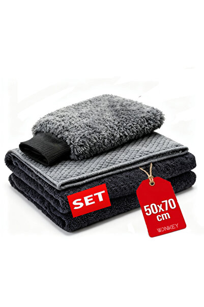Wonkey Mikrofiber Oto Yıkama Seti | Araç Kurulama Havlusu Oto Cam Bezi Araba ...