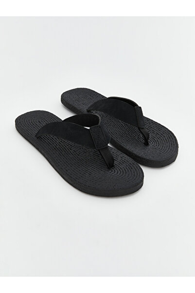LC Waikiki Nevavm Suede-Look Men's Beach Slippers with a Difference