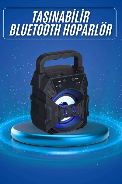 KÜÇÜK HAZİNE Işıklı Bluetooth Hoparlör Ses Bombası Taşınabilir Yüksek Ses Kal...