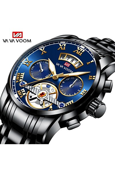 VA VA VOOM 2453-JLH Relogio Masculino Top Brand Mens Luxury Watch Stainless S...
