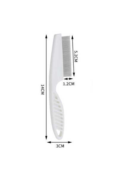 Choice Small Flea Comb Dog Cat Hair Removal Brush Stainless Steel Dense Teeth...