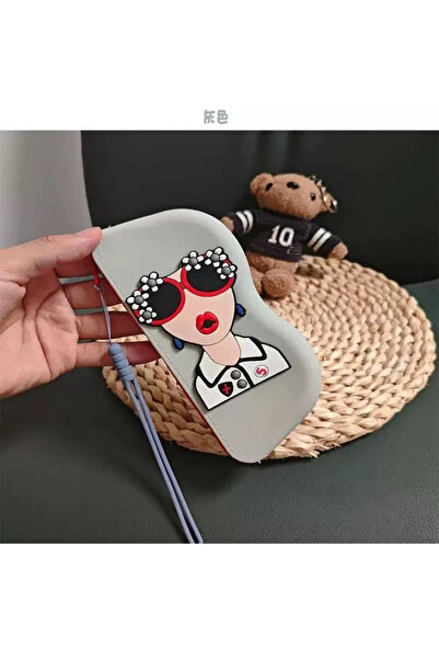Choice Grey Silicone Glasses Bag, Small Item Bag, Waterproof Glasses Box, Cos...