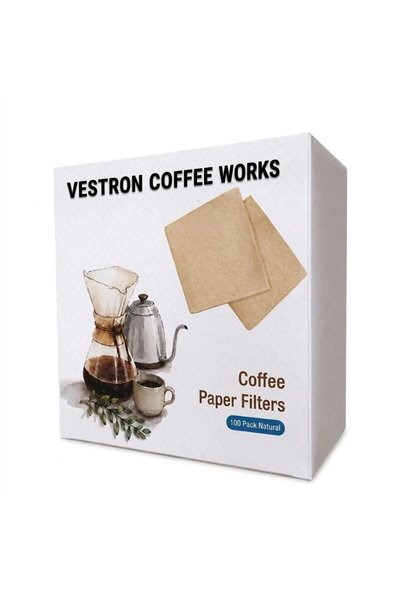 VESTRON Chemex Natural Kahve Filtre Kağıdı 100 Adet VCT