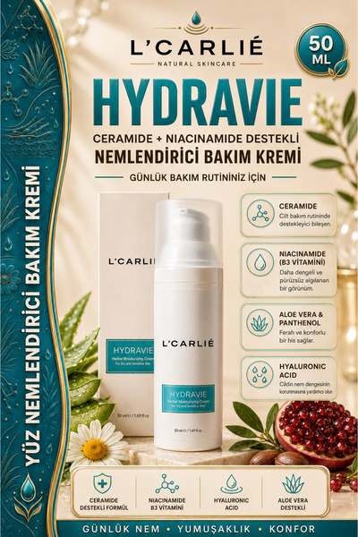 L'CARLIE HYDRAVIE (El & Yüz Nemlendirici Krem (Ceramide Destekli))