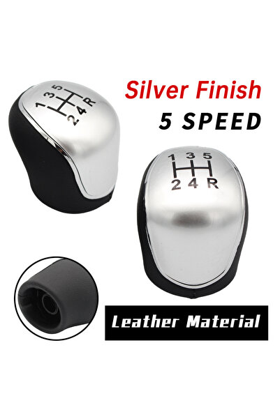 Choice1 silver 5 speed High-quality Gear Shift Knob For Ford Focus Mk2 Mk3 C-...