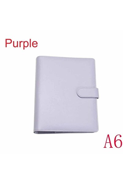 Choice1 A6 purple New Vintage Refillable Notebook File Folder Notepad Cover L...