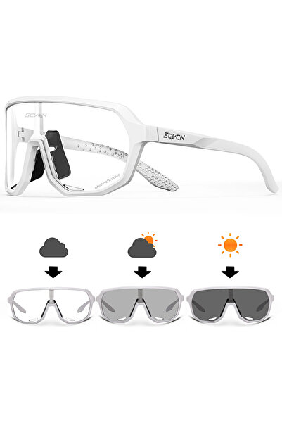 Choice Photochromic-08 SCVCN Hiking Eyewear Sports Glasses for Men MTB Bike B...