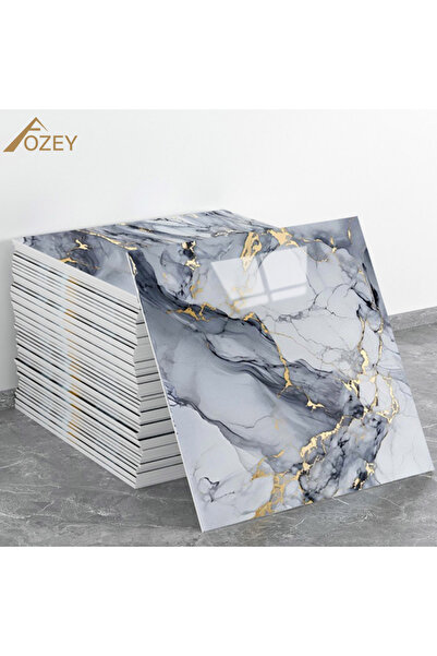 Choice Blue AOZEY Self Adhesive Wall Sticker, 20pcs/set Faux Marble Pattern W...