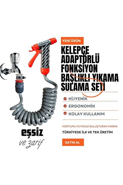 PLASYAY Spiral Sulama Yıkama Hortum Kelepçe Rekorlu Ve Yeni Tetikli Başlıklı ...