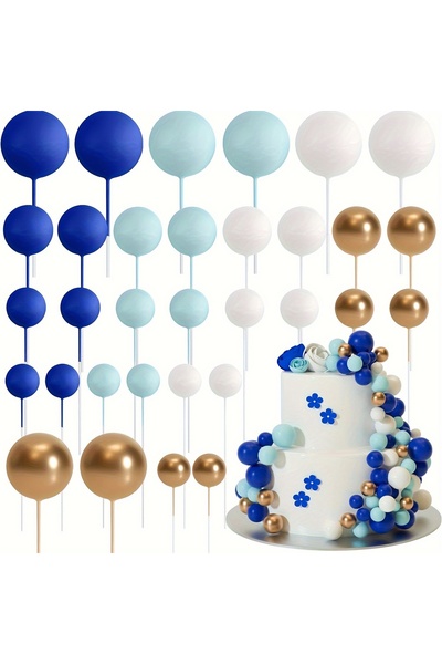 Choice8 20Pcs 02 20Pcs/Bag Mini Foam Ball Cake Toppers Versatile DIY Decorati...