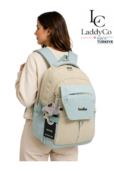 LaddyCo حقيبة مدرسية للجنسين من القماش المقاوم للماء، حقيبة ظهر مدرسية عصرية ...