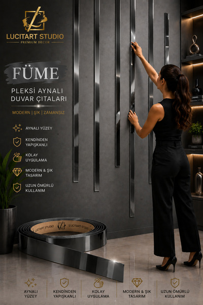 Arıkoğlu Reklam ve Yapı LucitArt Studio 1 mm Kendinden Yapışkanlı Pleksi Ayna...