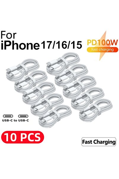 Choice Type-C to Type-C 1M 10PCS 10PCS 100W USB C Cable to USB Type C 100W Fa...
