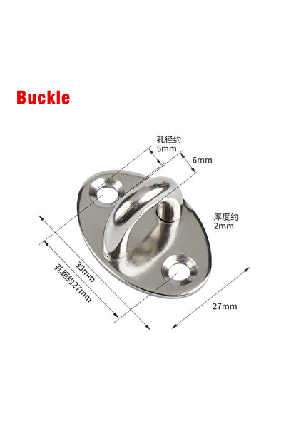 choice2 Buckle Door/Window Stainless Steel Heavy Duty Privacy Hook and Eye wi...