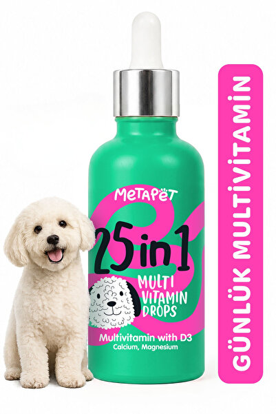 Metapet Köpekler Için Premium Multivitamin Damla, Eklem Destekleyici, C Ve D ...