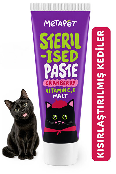 Metapet Kısırlaştırılmış Kediler için Premium Sterilised Paste, Maltı Macunu ...