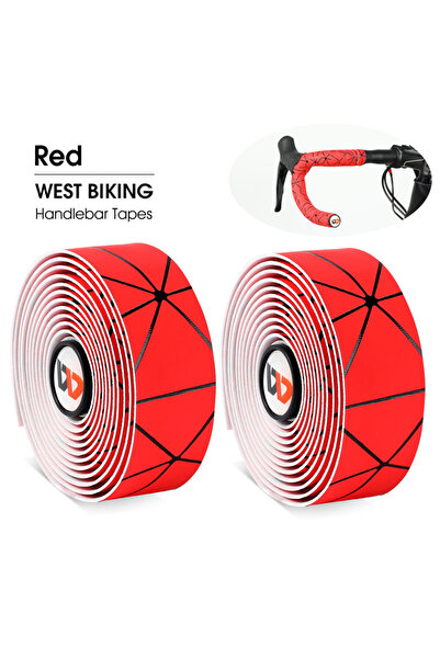 Choice Red WEST BIKING Soft Bicycle Handlebar Tape EVA PU Bike Bar Tape Profe...