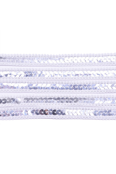 Choice6 3m B02 5Meter 12mm Sequin Ribbon Gold Silver Lace Trim Glitter Ribbon...