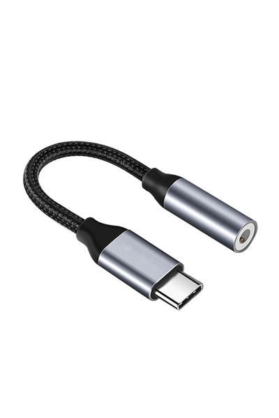 Choice Grey Type C 3.5 Aux Jack Audio Cable USB Type C To 3.5mm Audio Adapter...