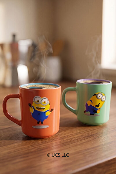 Rakle Minions Licensed 2-Piece Mug Set 250 Cc