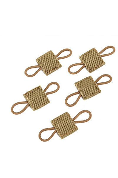 Choice BPA056-Khaki 5Pcs/lot Antenna Binding Buckle Outdoor Tactical Molle Sy...
