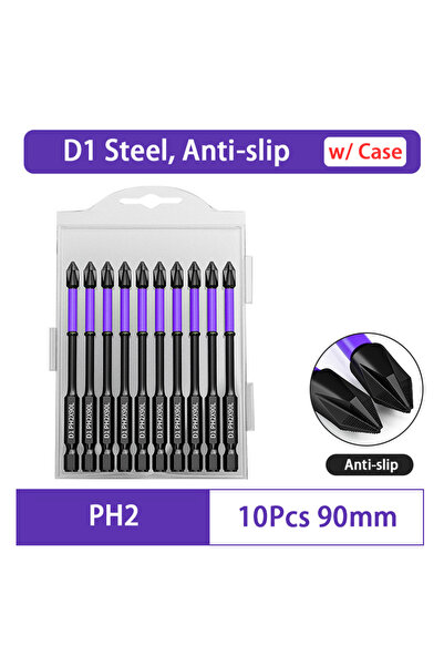 Choice3 90mm 10/20PCS Magnetic Batch Head PH2 Cross Screwdriver Set Impact Dr...