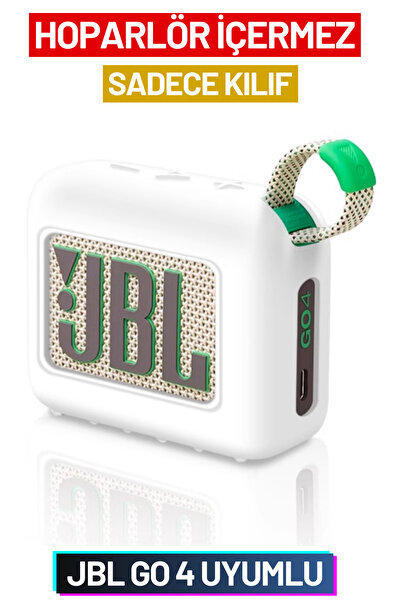 EWEC JBL Go 4 Uyumlu Koruyucu Silikon Kılıf - Darbe Emici, Yıkanabilir, Toz G...